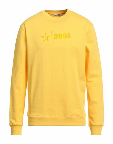 Dooa Man Sweatshirt Yellow Cotton Cover