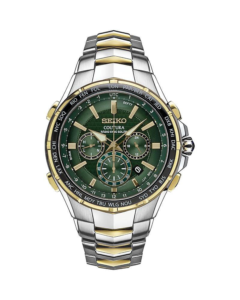 Seiko Watch Coutura Radio Sync Solar Chronograph, 46mm Cover