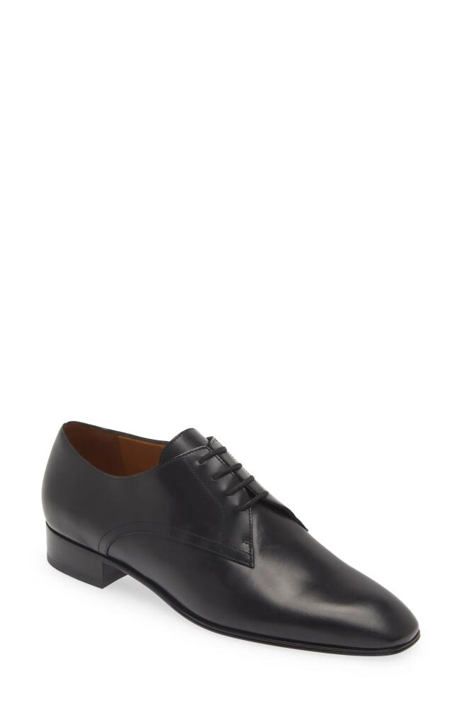 The Row Kay Plain Toe Derby in Black Cover