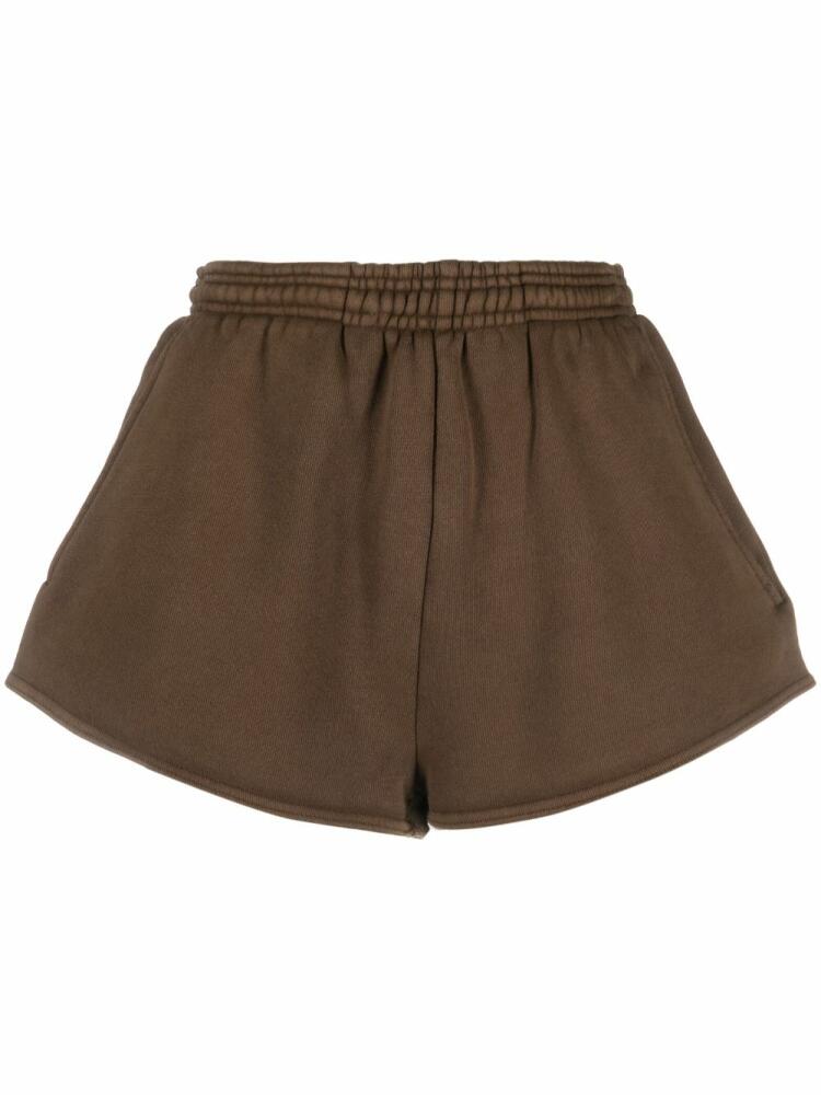 ENTIRE STUDIOS washed elasticated-waistband shorts - Brown Cover