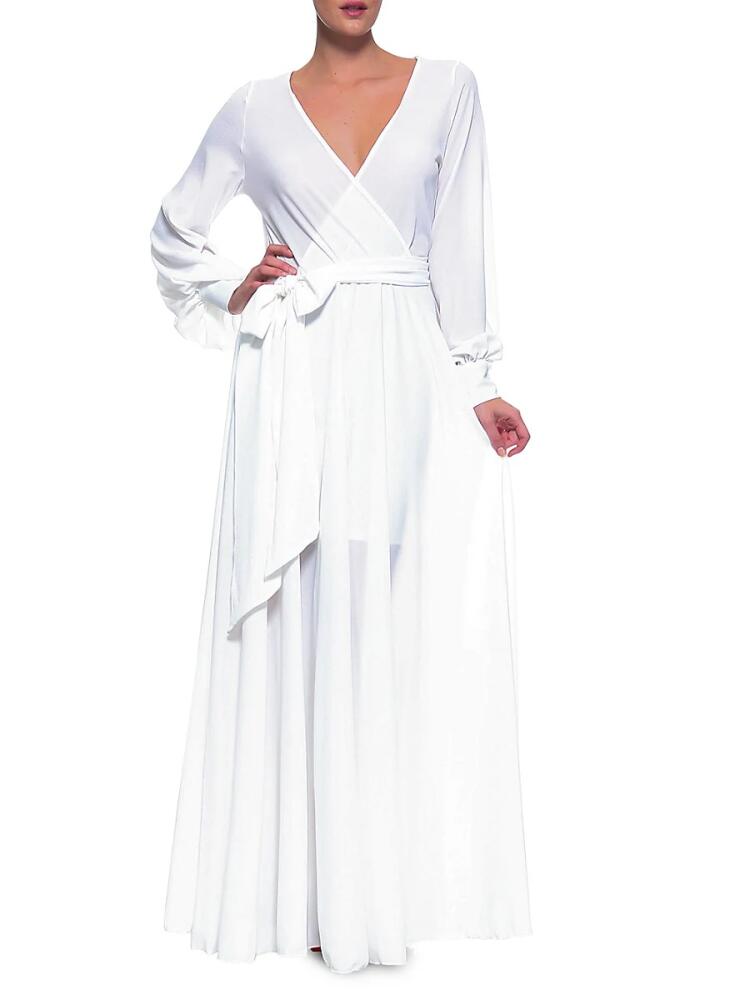 MEGHAN LA Women's Lily Pad Maxi Dress - White Cover