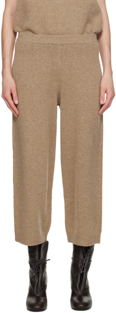 Deiji Studios Beige 'The Seam Knit' Lounge Pants Cover