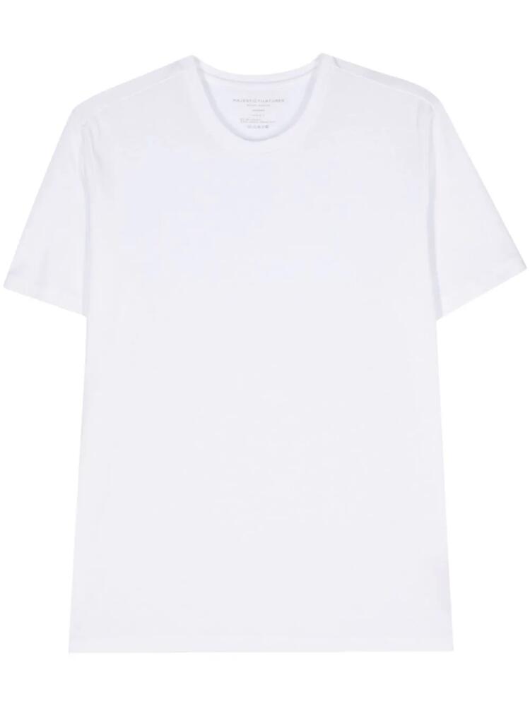 Majestic Filatures crew-neck T-shirt - White Cover