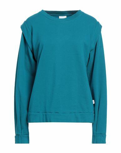 Noumeno Concept Woman Sweatshirt Deep jade Cotton Cover