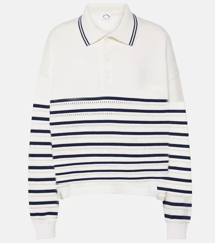 The Upside Wonder striped cotton polo sweater Cover