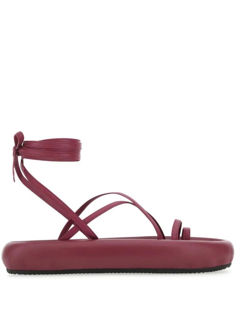 ISABEL MARANT strappy leather sandals - Red Cover