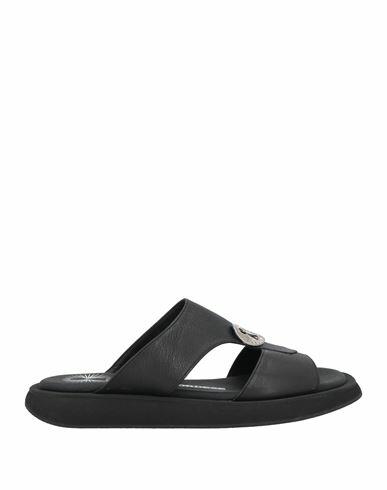 Bruno Bordese Man Sandals Black Leather Cover