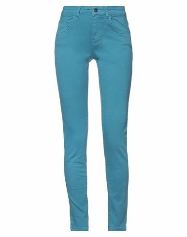 Rebel Queen Woman Jeans Slate blue Cotton, Elastomultiester, Elastane Cover