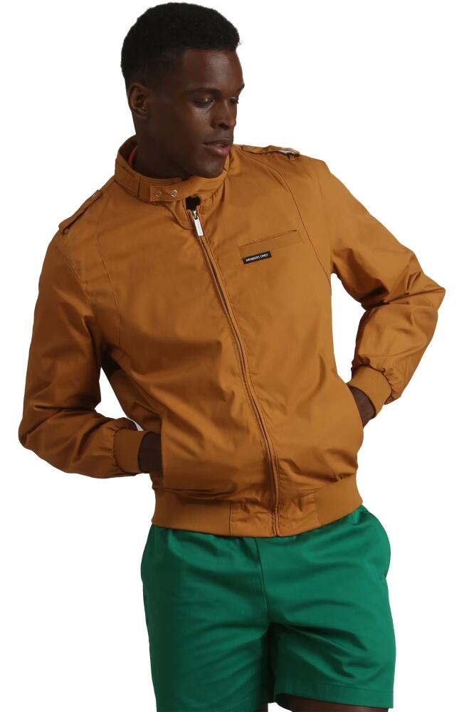 Members Only Classic Iconic Racer Jacket in Wheat Cover