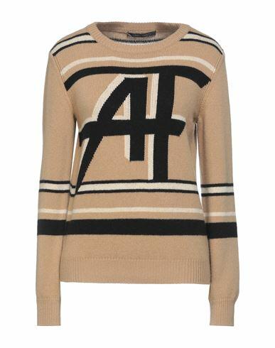 Alberta Ferretti Woman Sweater Camel Virgin Wool, Cashmere Cover