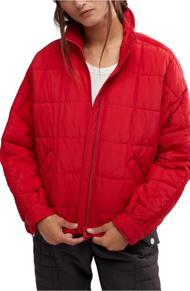 Free People FP Movement Pippa Packable Puffer Jacket in Winterberry Cover