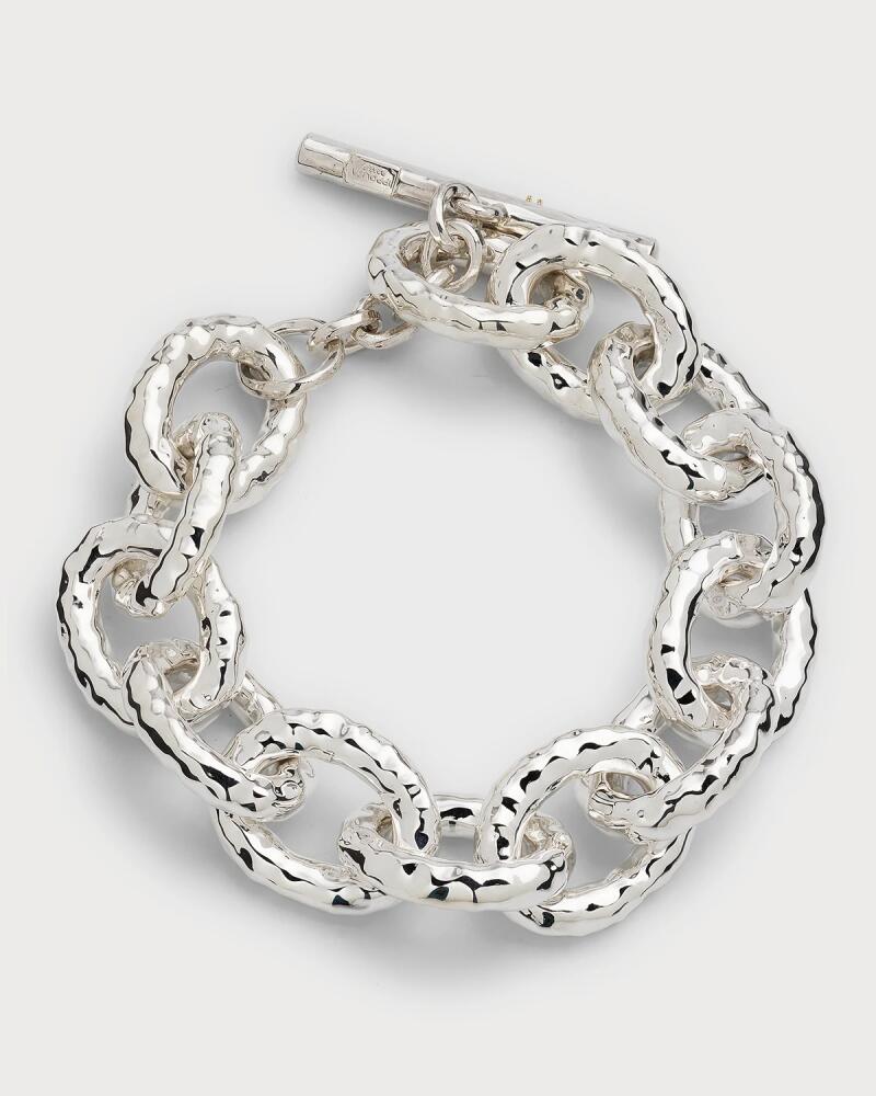 Ippolita Jumbo Hammered Bastille Link Bracelet in Sterling Silver Cover