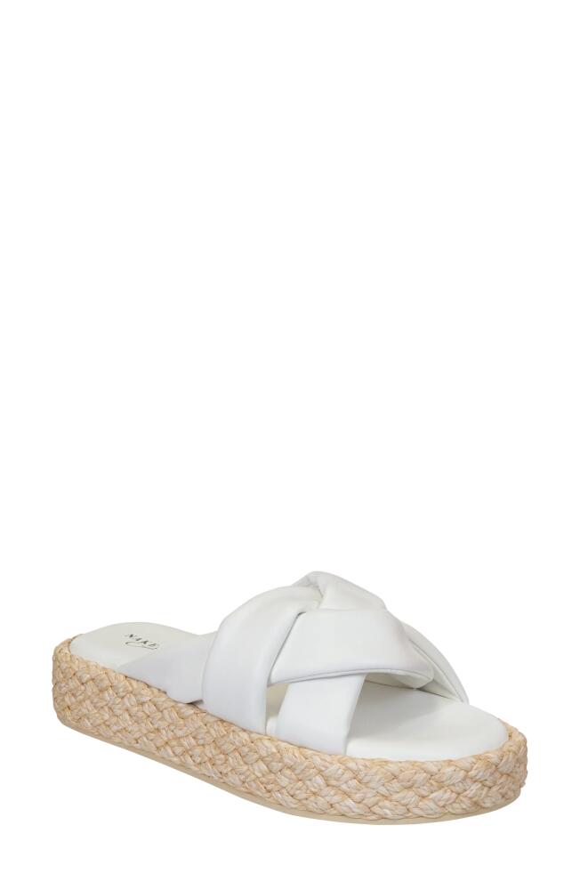 Naked Feet Cupro Espadrille Platform Slide Sandal in Chamois Cover