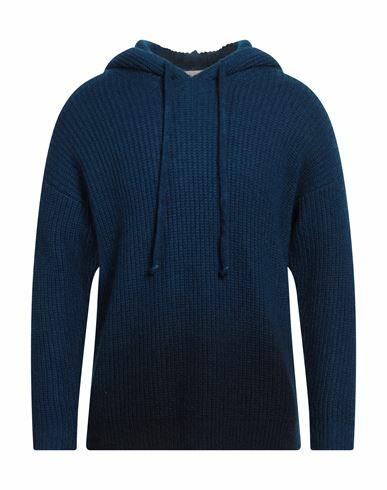 120% Lino Man Sweater Blue Mohair wool, Polyamide, Linen, Cashmere, Wool Cover