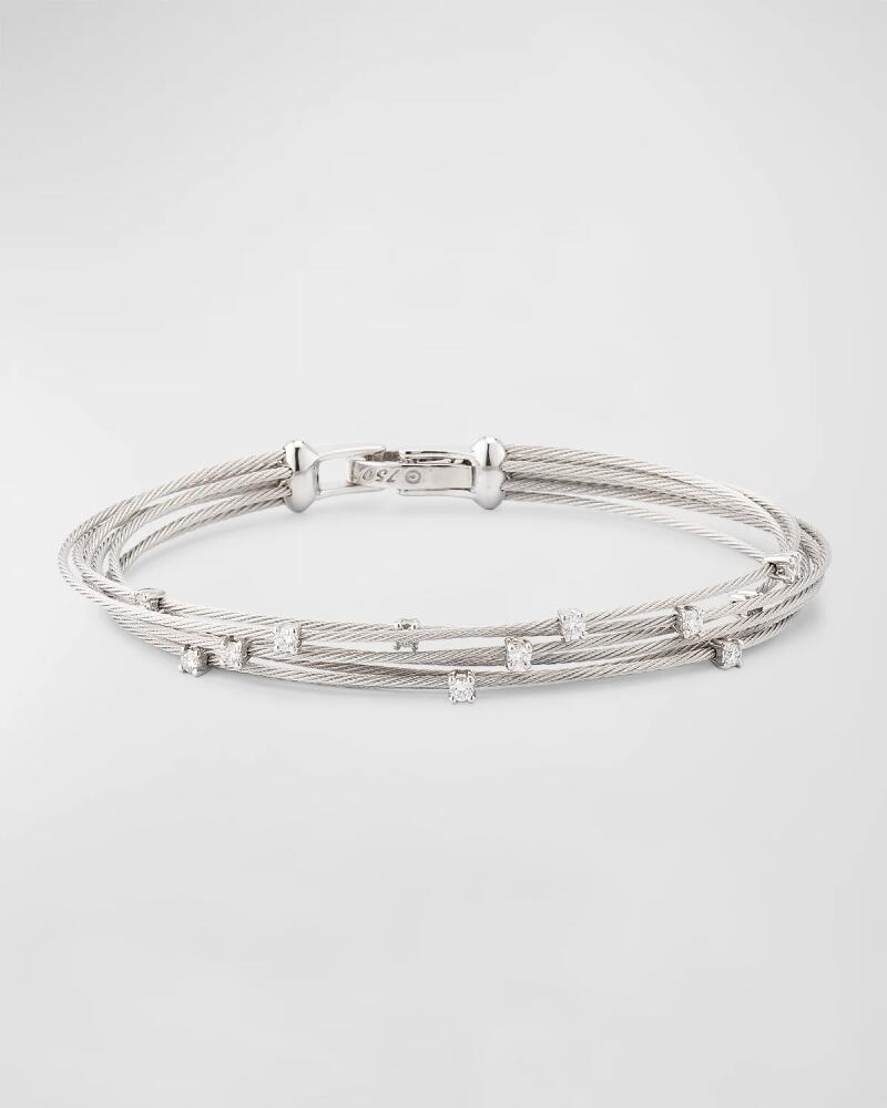 Paul Morelli Seven-Strand Cable Wire Bracelet with Diamonds Cover