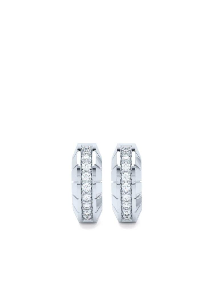 LOEV 18kt white gold Eternity diamond earrings Cover