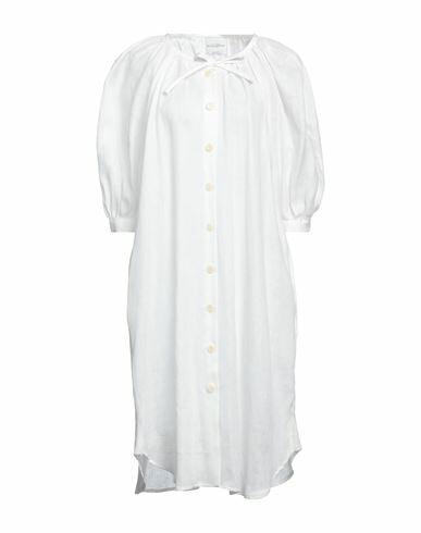 Ballantyne Woman Midi dress White Linen Cover