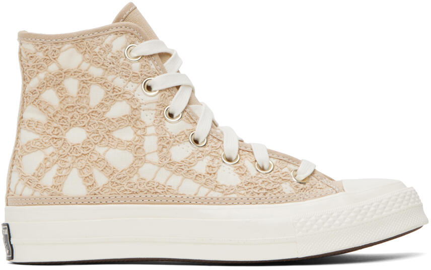 Converse Off-White & Beige Chuck 70 Hi Sneakers Cover