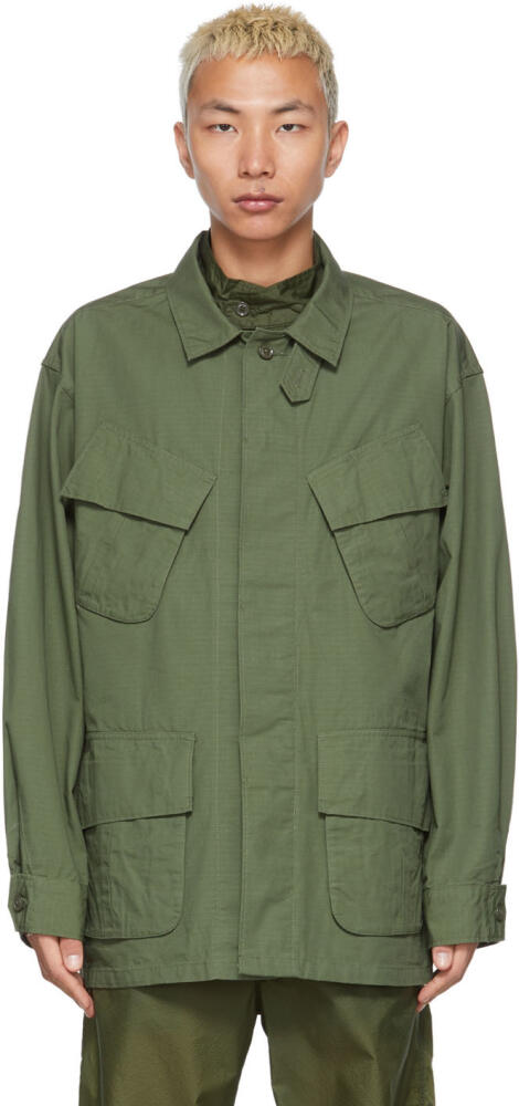 Engineered Garments Green Jungle Fatigue Jacket Cover