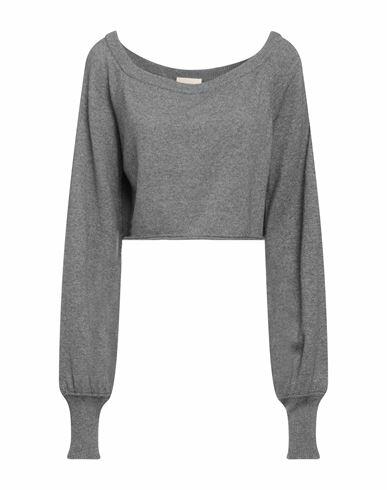 Semicouture Woman Sweater Grey Cashmere, Polyamide Cover