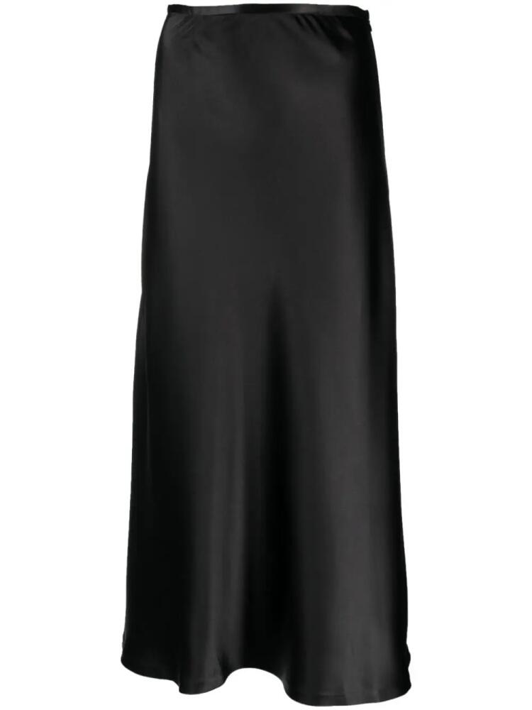 Atu Body Couture A-line satin maxi skirt - Black Cover