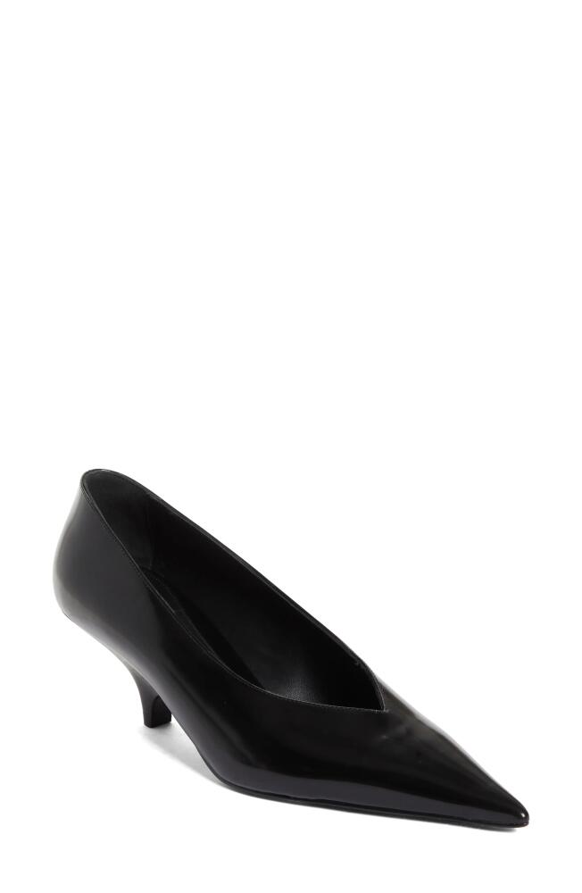 TOTEME Pointed Toe Pump in Black Cover