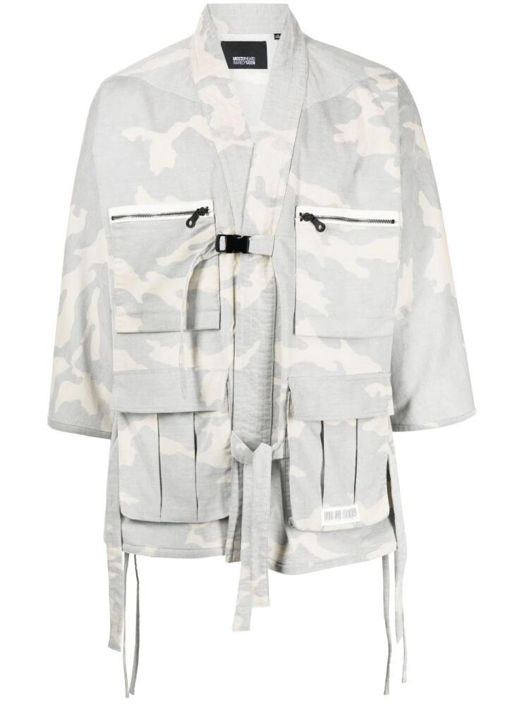 Mostly Heard Rarely Seen corduroy camouflage jacket - White Cover