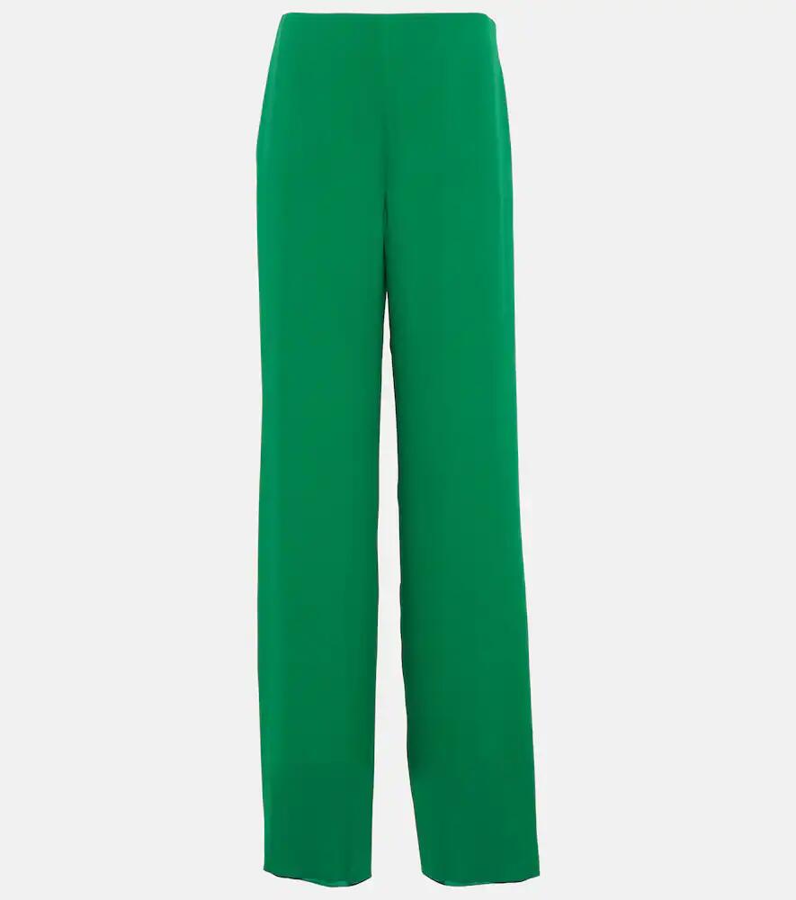 Valentino High-rise wide-leg silk pants Cover