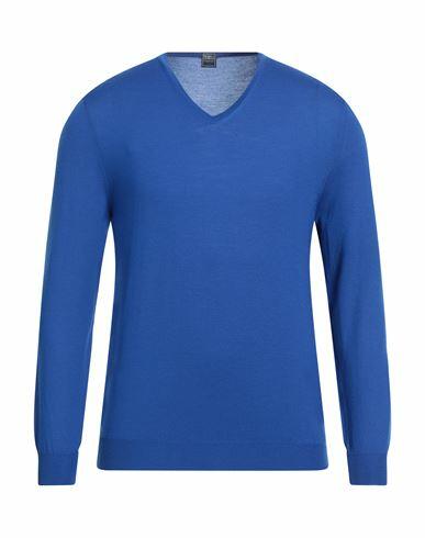 Fedeli Man Sweater Bright blue Merino Wool Cover