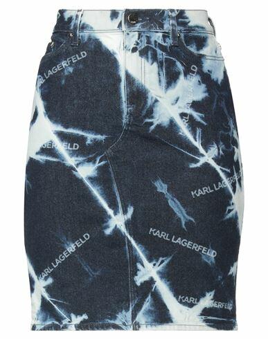 Karl Lagerfeld Woman Denim skirt Blue Cotton, Elastane Cover