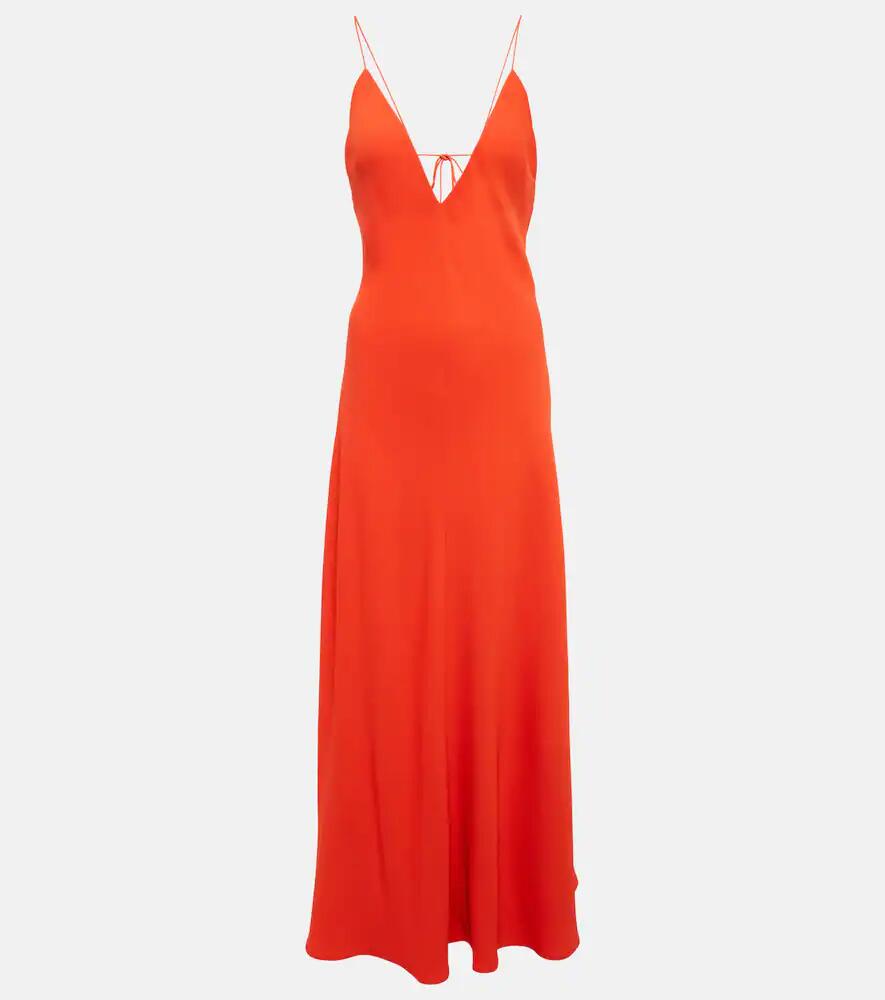 Stella McCartney V-neck crêpe gown Cover