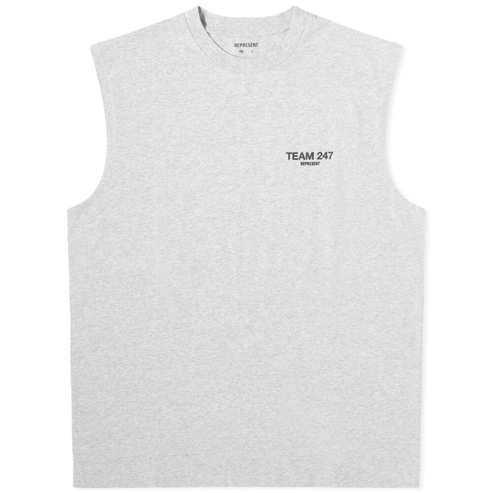 Represent Men's Team 247 Oversized Tank T-Shirt in Ash Grey Cover