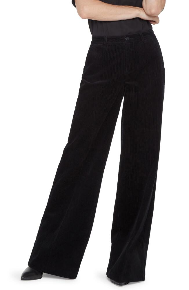 NYDJ Corduroy Wide Leg Pants in Black Cover