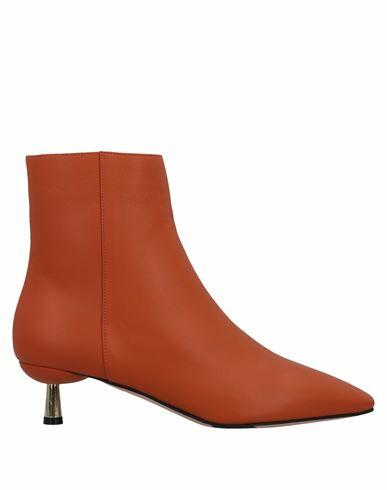 Bally Woman Ankle boots Orange Calfskin Cover