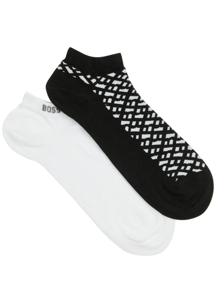 Boss Logo Cotton-blend Trainer Socks - set of two - Multicoloured Cover