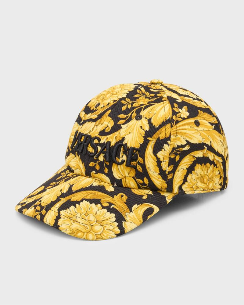 Versace Men's Baroque Logo 6-Panel Baseball Cap Cover