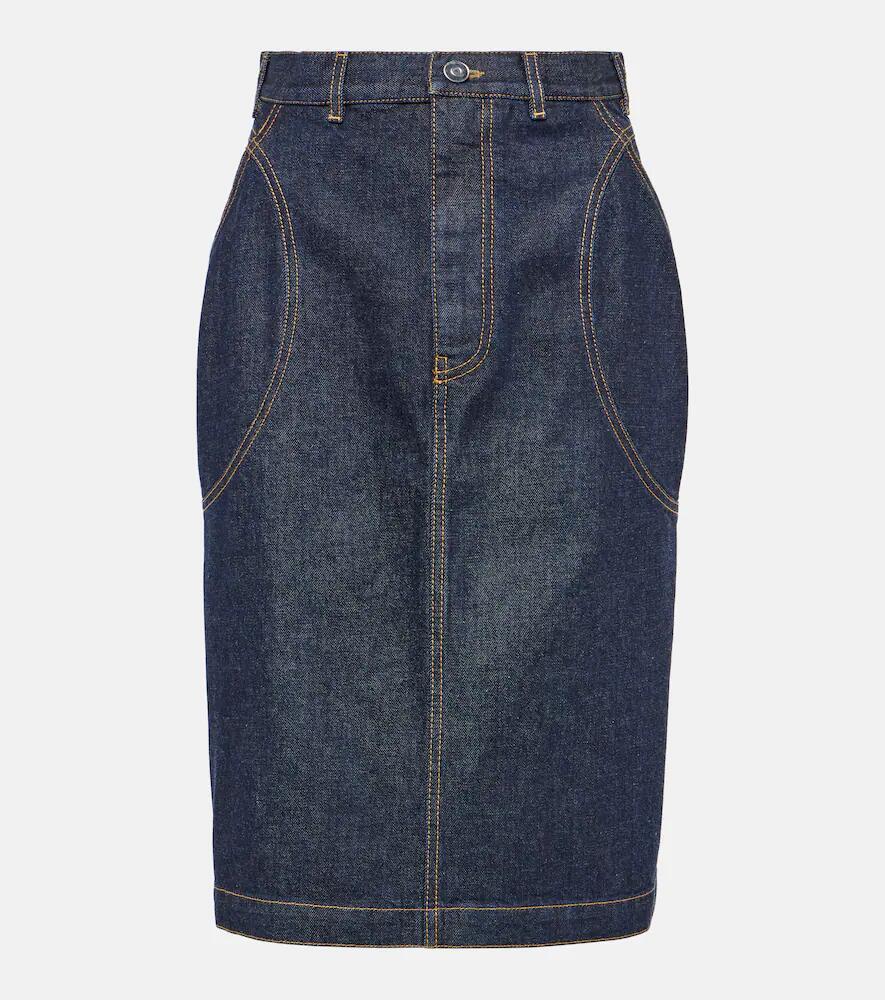 Alaïa Denim pencil skirt Cover