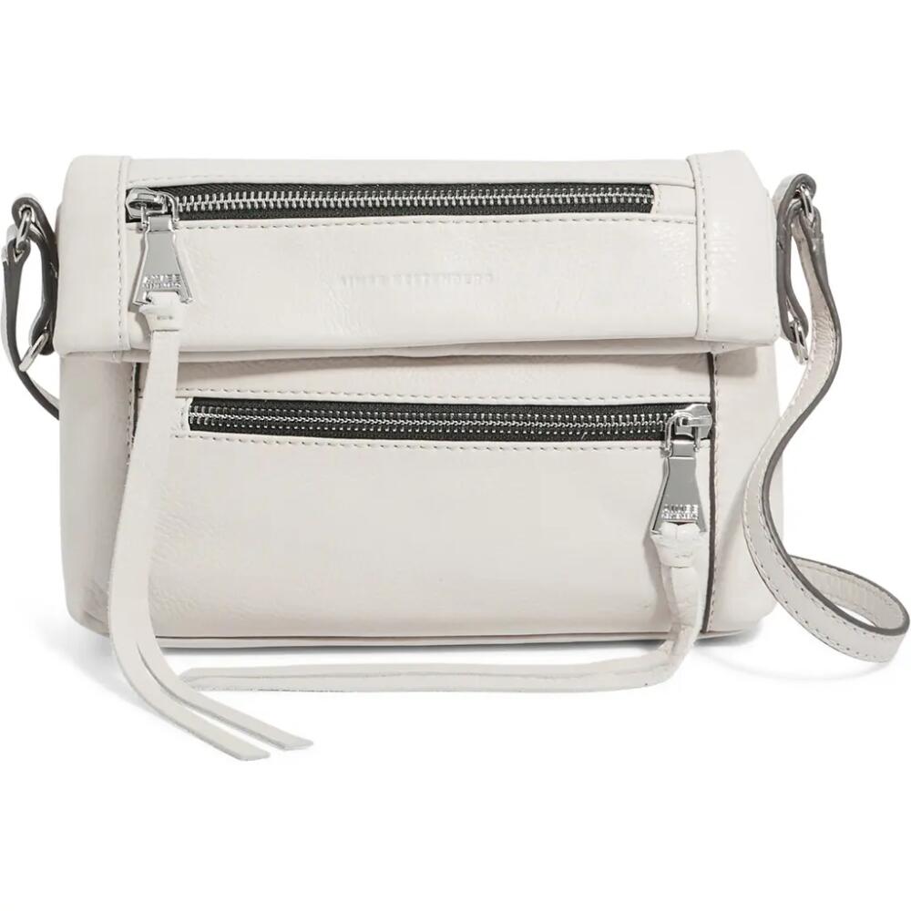 Aimee Kestenberg Crosstown Double Entry Leather Crossbody Bag in Chalk Cover