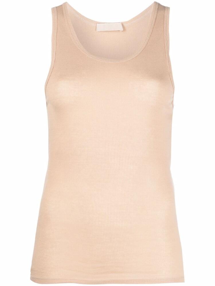 WARDROBE.NYC ribbed cotton tank top - Neutrals Cover