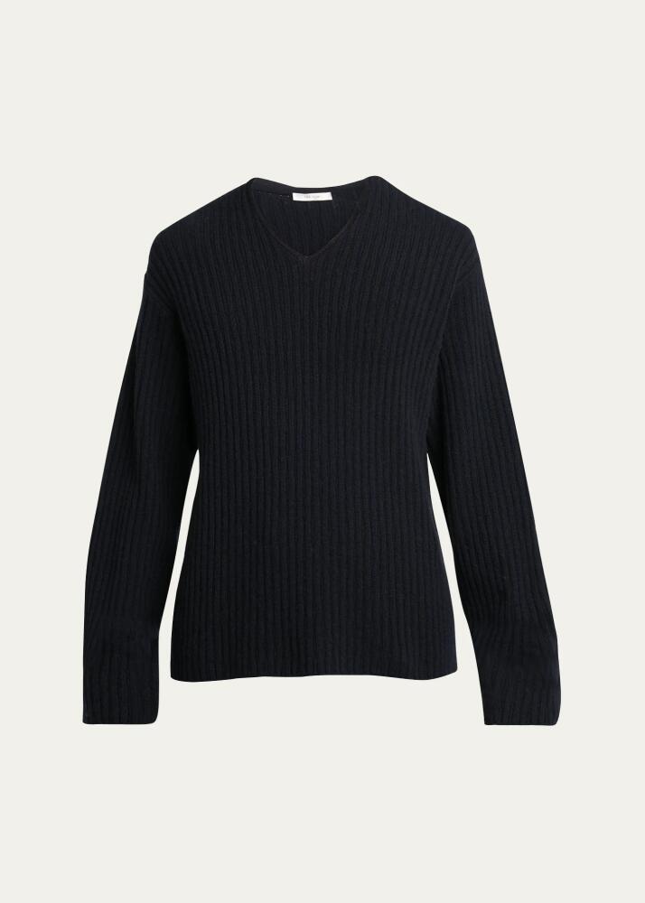 THE ROW Men's Gustave V-Neck Cashmere Sweater Cover