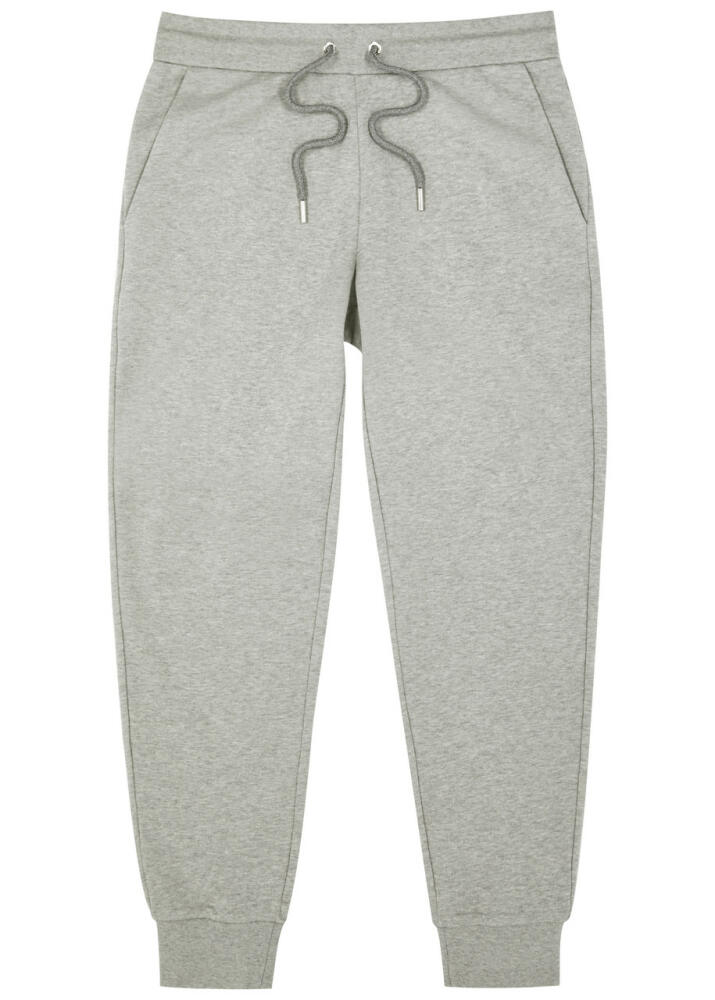 Moncler Logo Cotton Sweatpants - Grey Cover