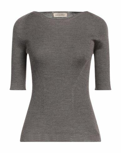 Gentryportofino Woman Sweater Dove grey Virgin Wool, Silk Cover