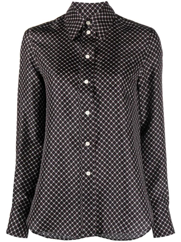 Lanvin printed long-sleeve shirt - Black Cover