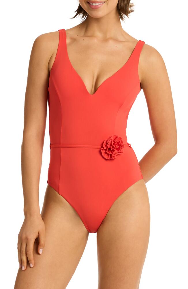 Sea Level Casa Del Mar One-Piece Swimsuit in Flame Cover