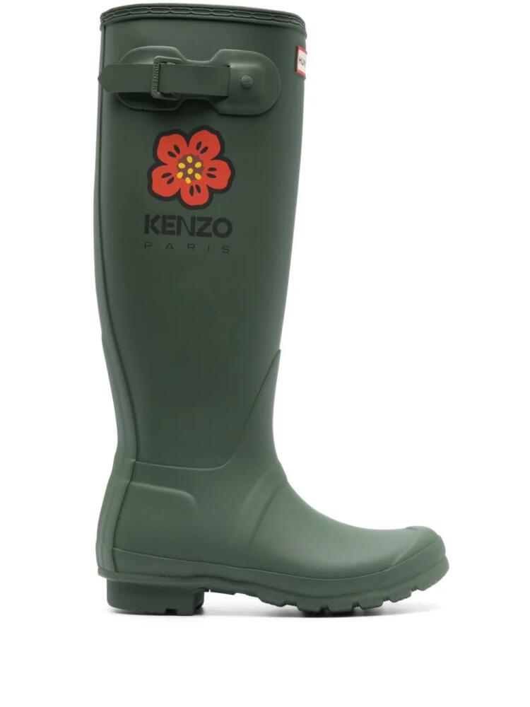 Kenzo x Hunter Wellington boots - Green Cover