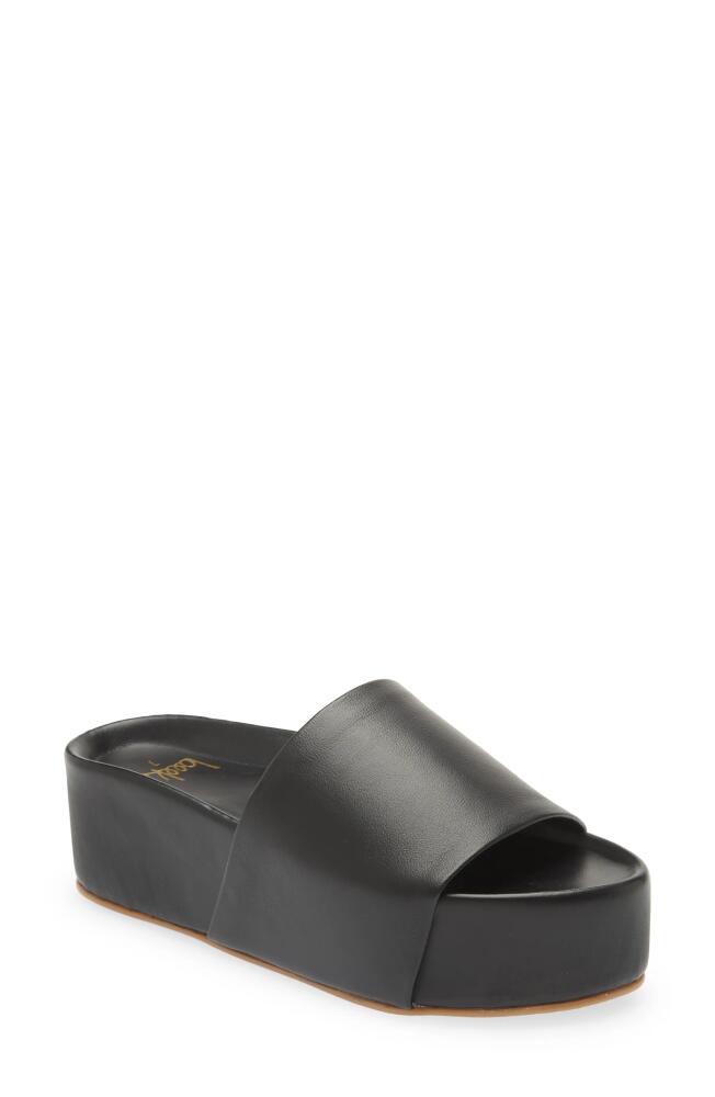 Beek Platform Slide Sandal in Black Cover