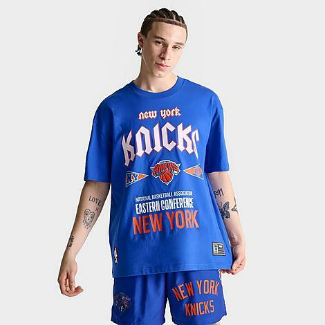 Pro Standard Men's New York Knicks NBA Conference Tour T-Shirt in Blue/Royal Cover