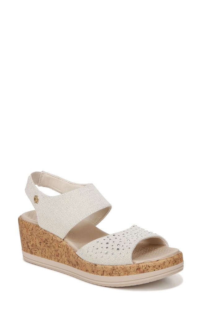 BZees Reveal Crystal Embellished Wedge Sandal in Eggnog Cover