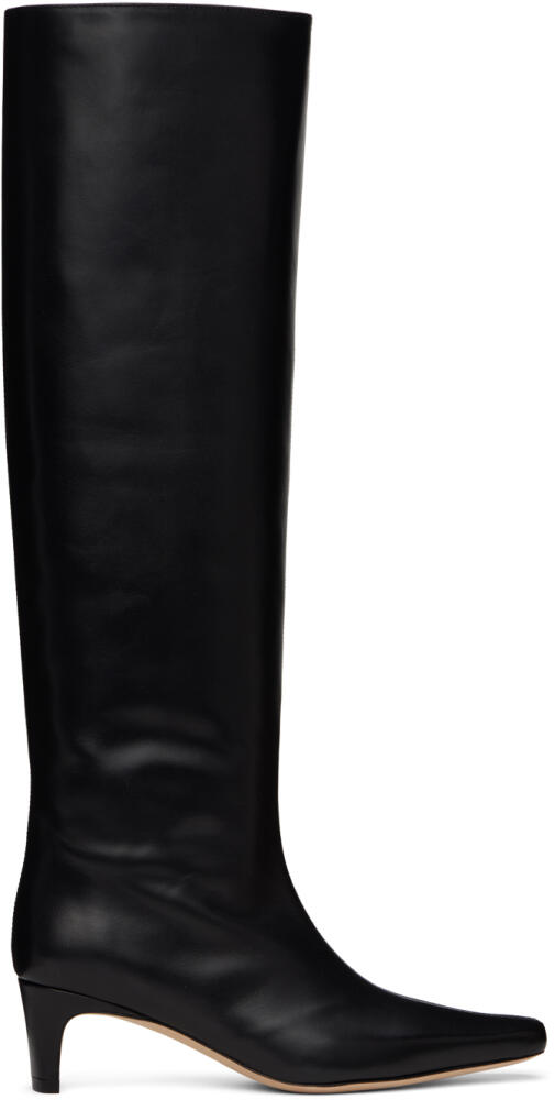 Staud Black Wally Tall Boots Cover