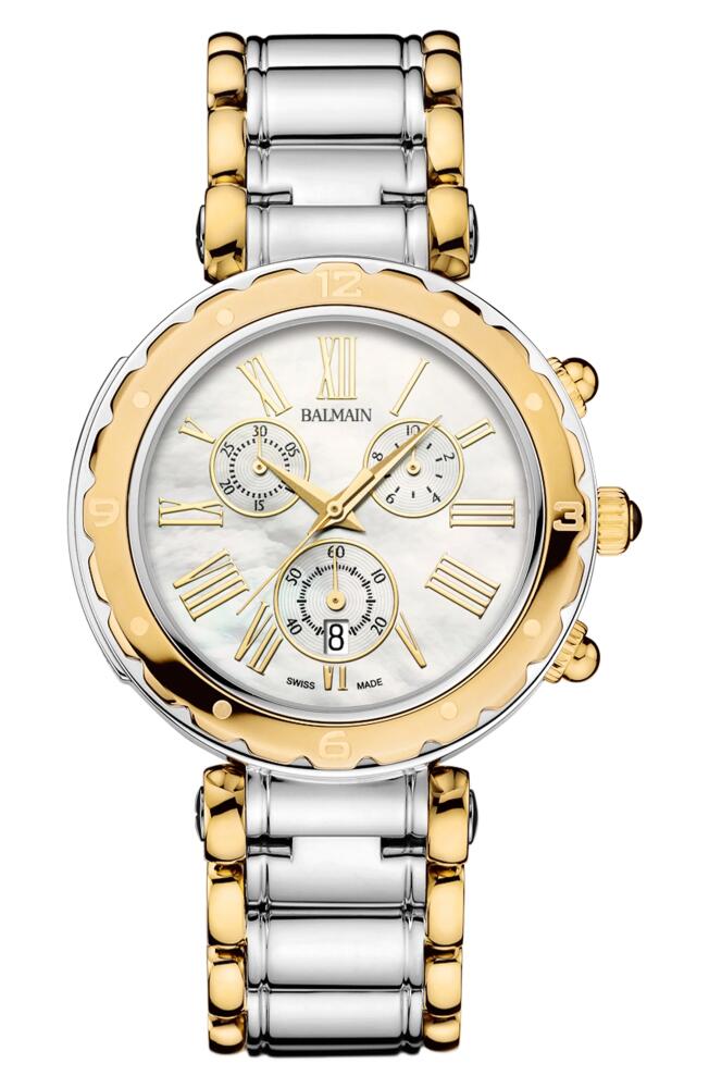 BALMAIN WATCHES Chronograph Two-Tone Bracelet Watch, 38mm in Two Tone Cover